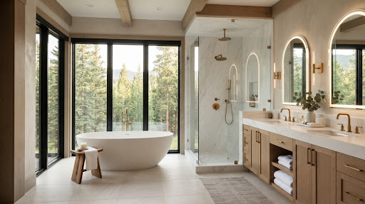 Mountain-modern bathroom design inspiration for Colorado Springs